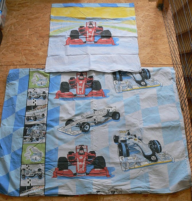 Kinder Bettwäsche - Rennautos - 135x200, 80x80