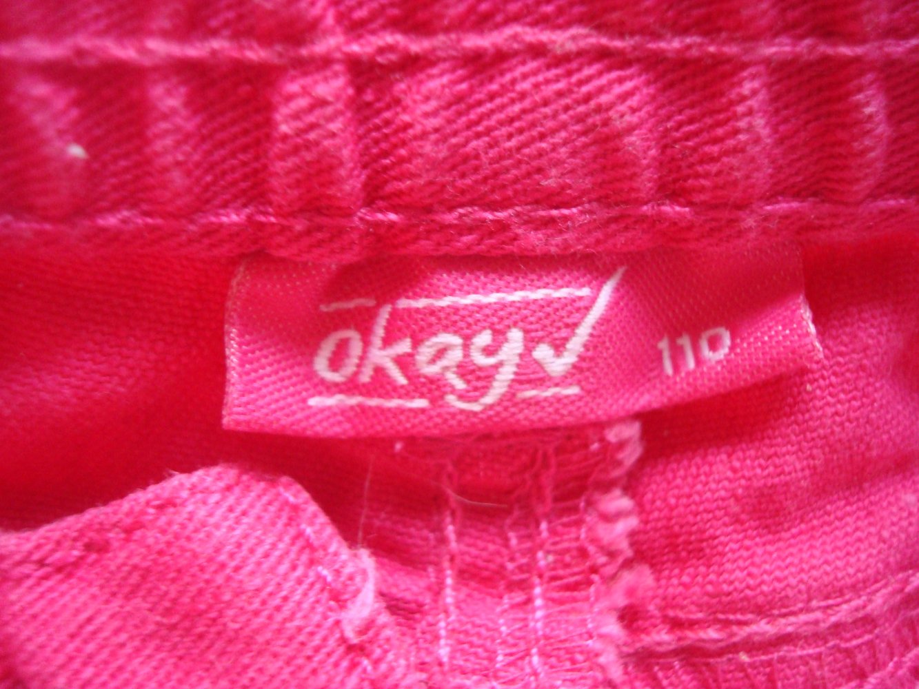 Hose, Jeans in Pink mit Glitzersteinen