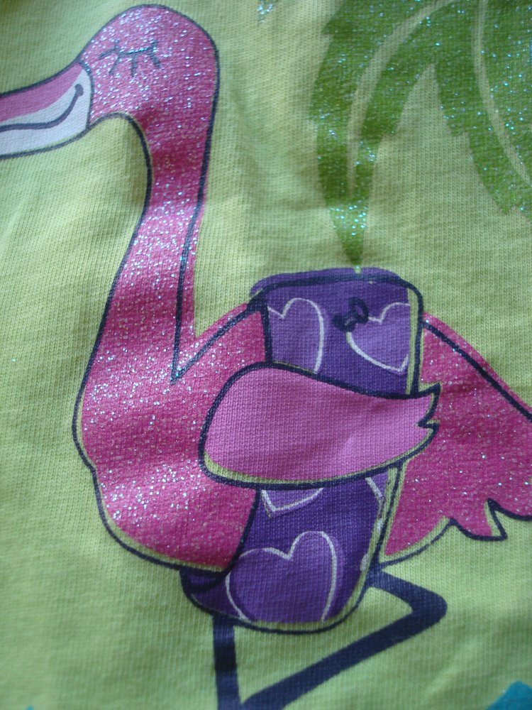 3 T-Shirts mit Glitzeraufdruck