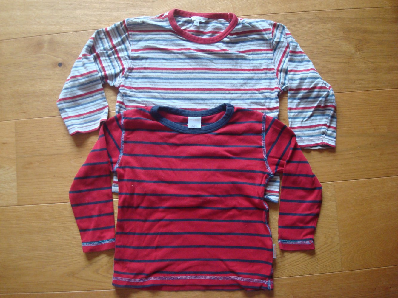 Shirt, Langarmshirt, Pullover 2 Stück gestreift