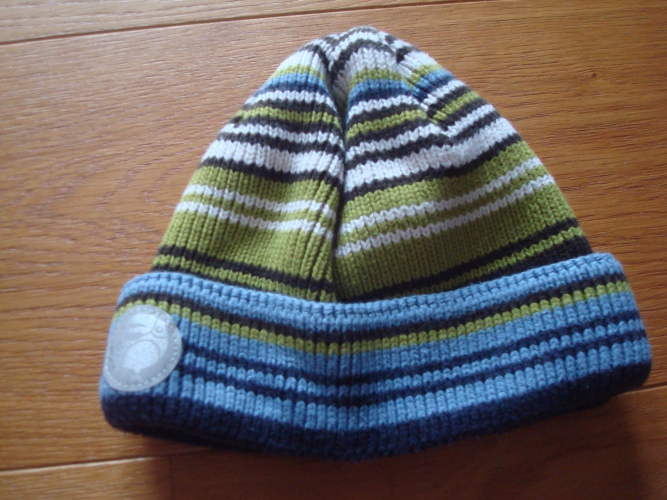 warme Mütze, Strickmütze mit Streifen Neu