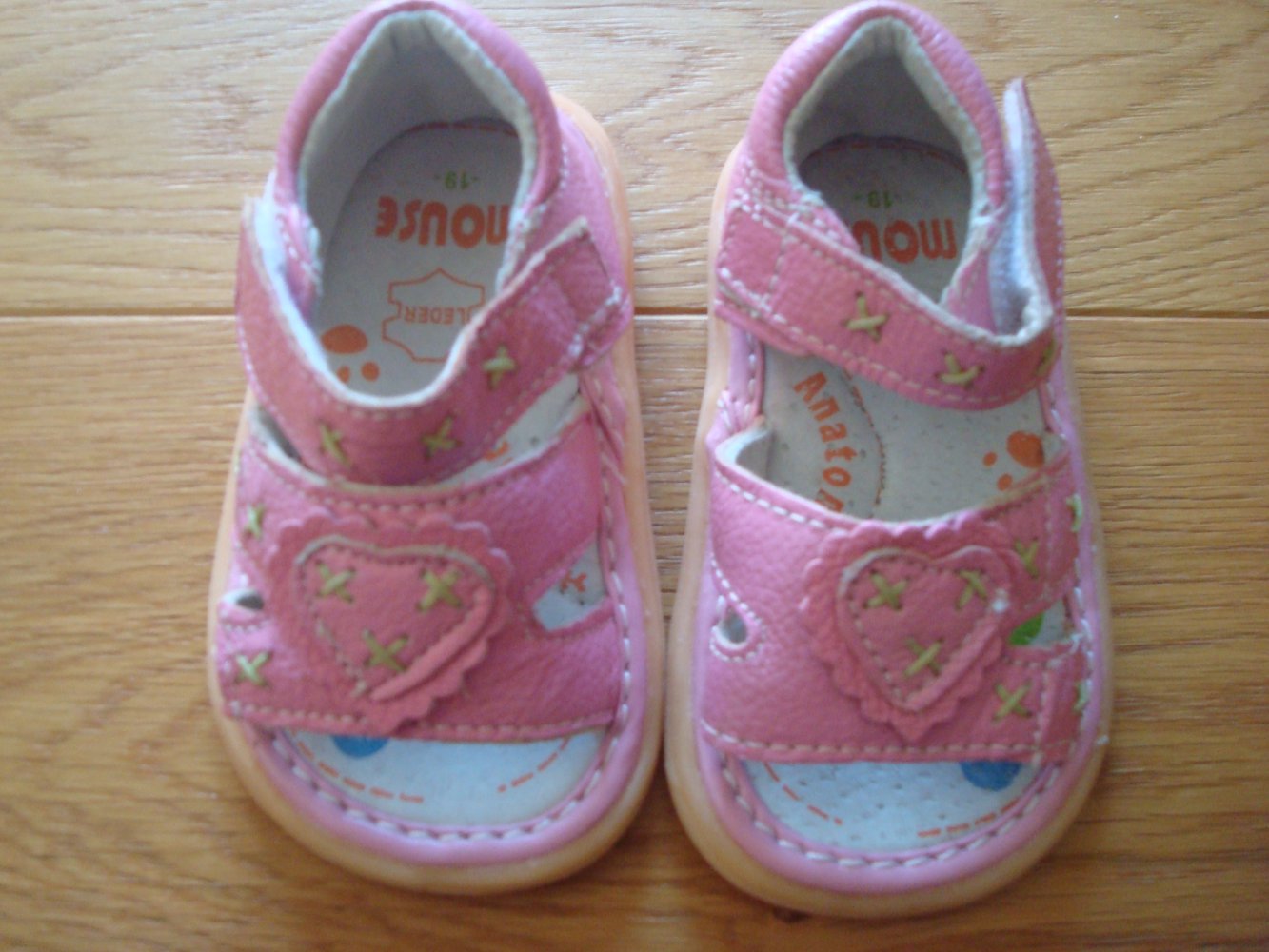 süße Sandalen, Lauflernschuhe in Rosa Gr. 19