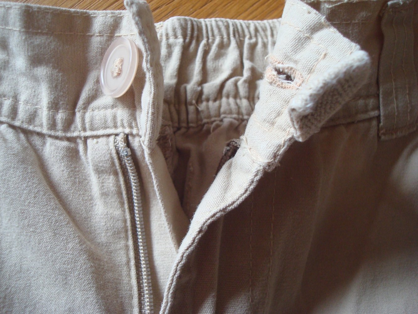 Hose kurz, kurze Hose in beige