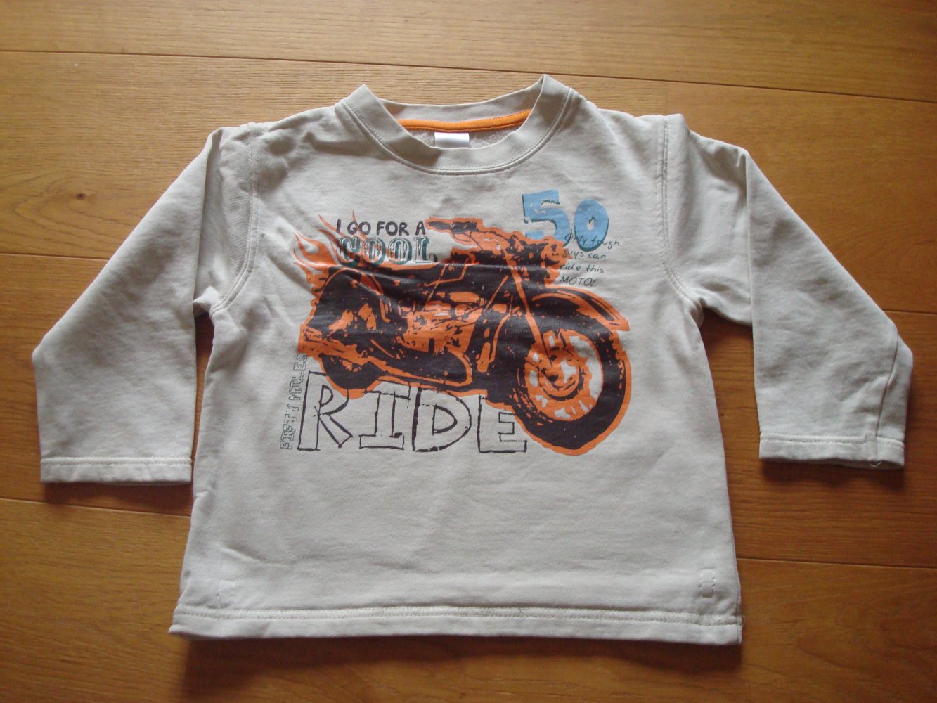 warmes Langarmshirt, Shirt, Sweatshirt mit Motorrad