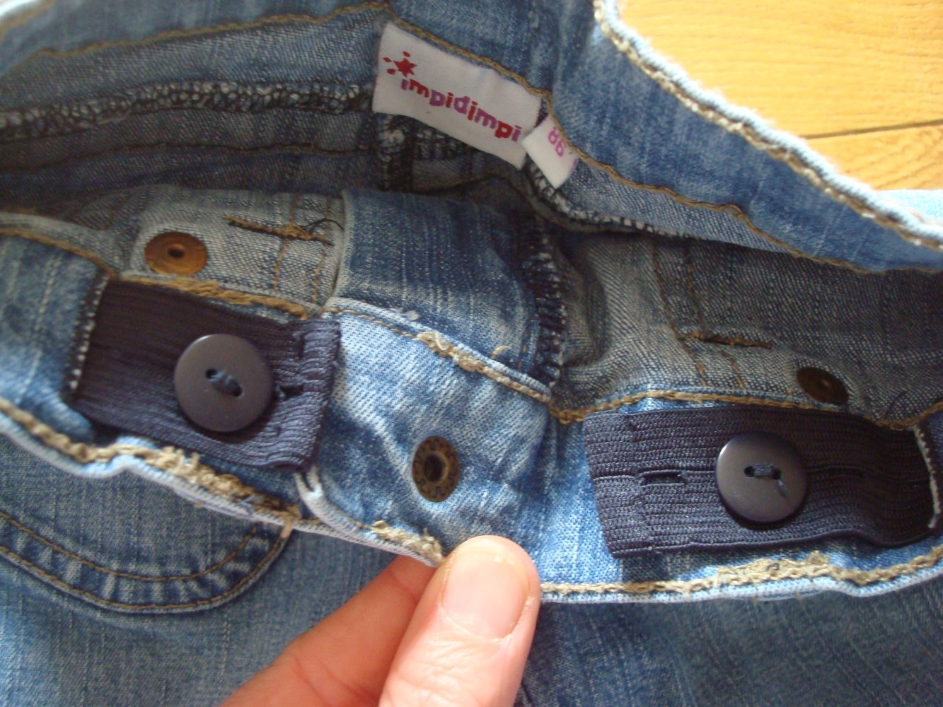 Jeans für Mädchen, Mädchenjeans mit verstellbarem Bund