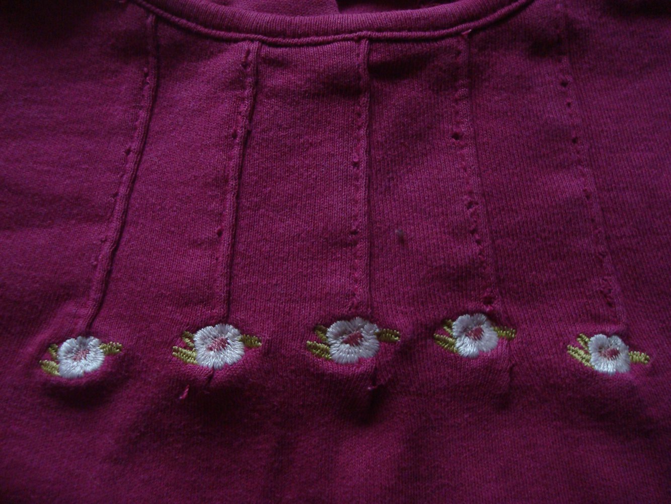 Langarmshirt mit Blumenstickerei