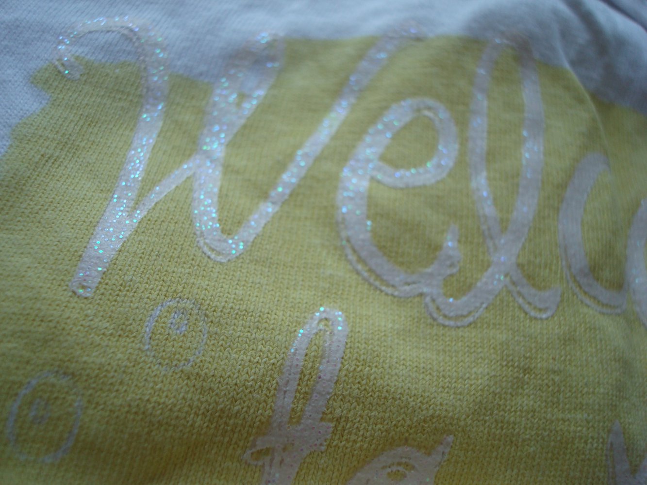 Shirt, T-Shirt mit Glitzeruafdruck