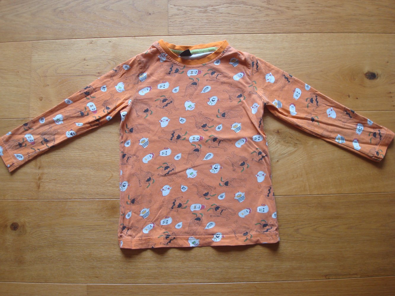cooles Langarmshirt mit Geisteraufdruck