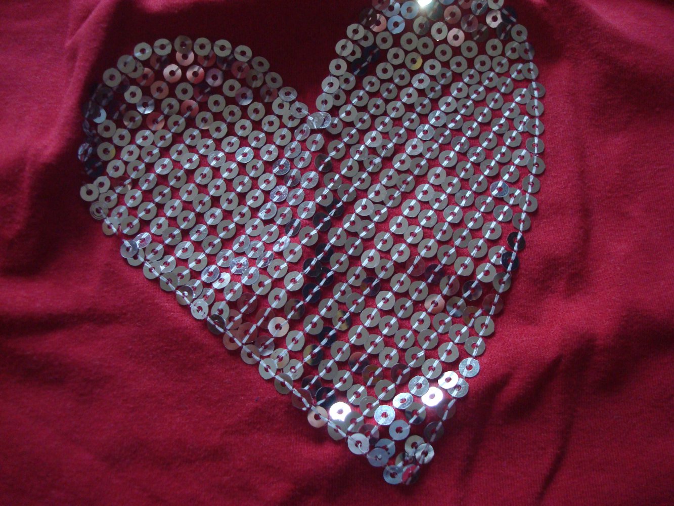 Shirt, Langarmshirt mit Pailletten