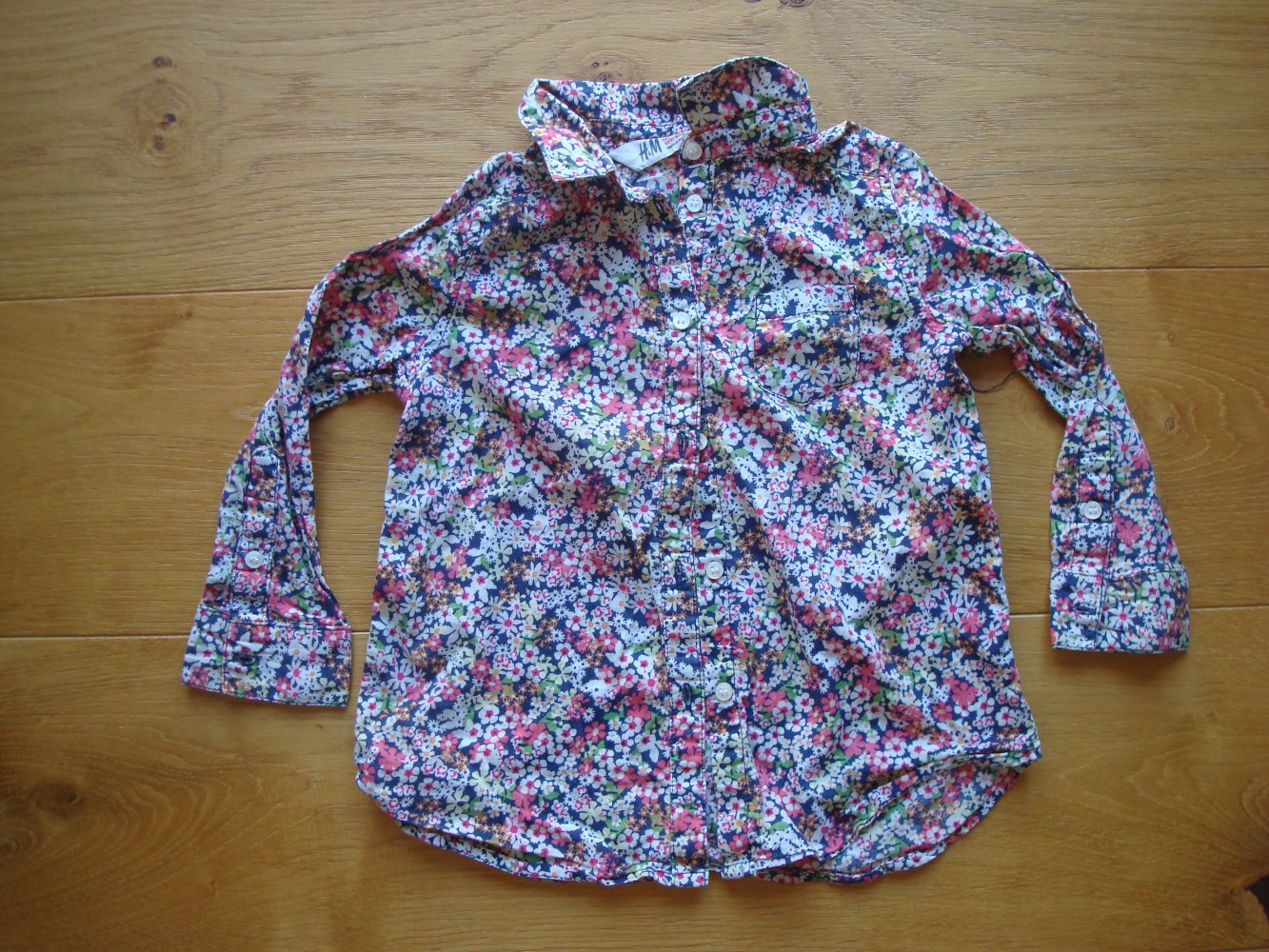 lange Sommerbluse, Bluse dünn mit Blumendruck