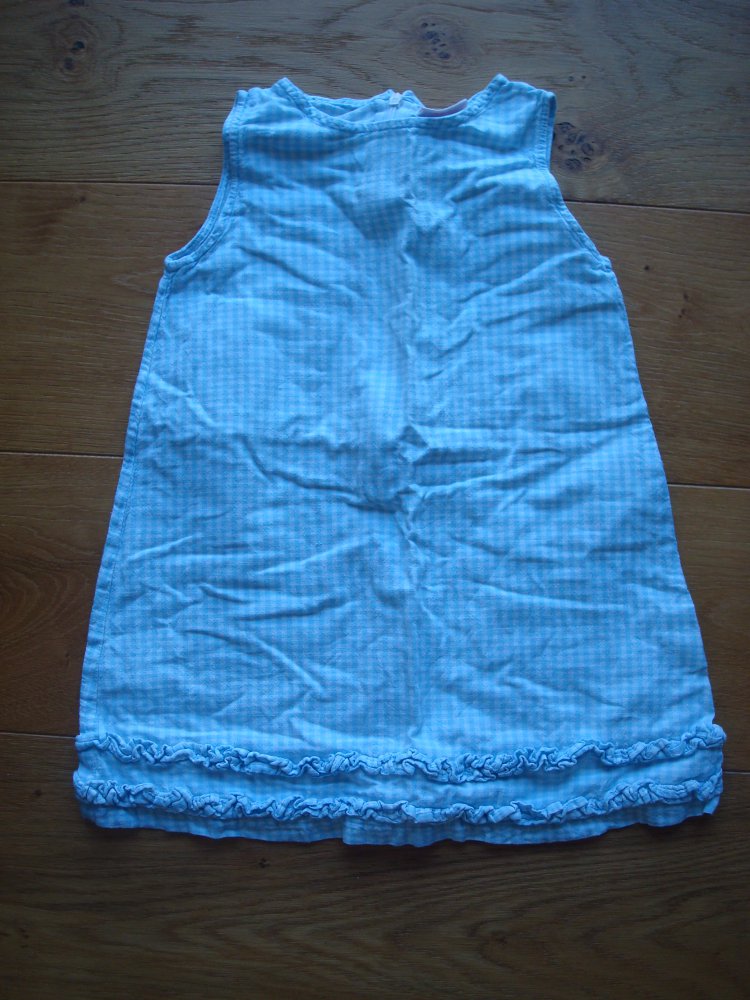 süßes blauweiß kariertes Kleid, Sommerkleid