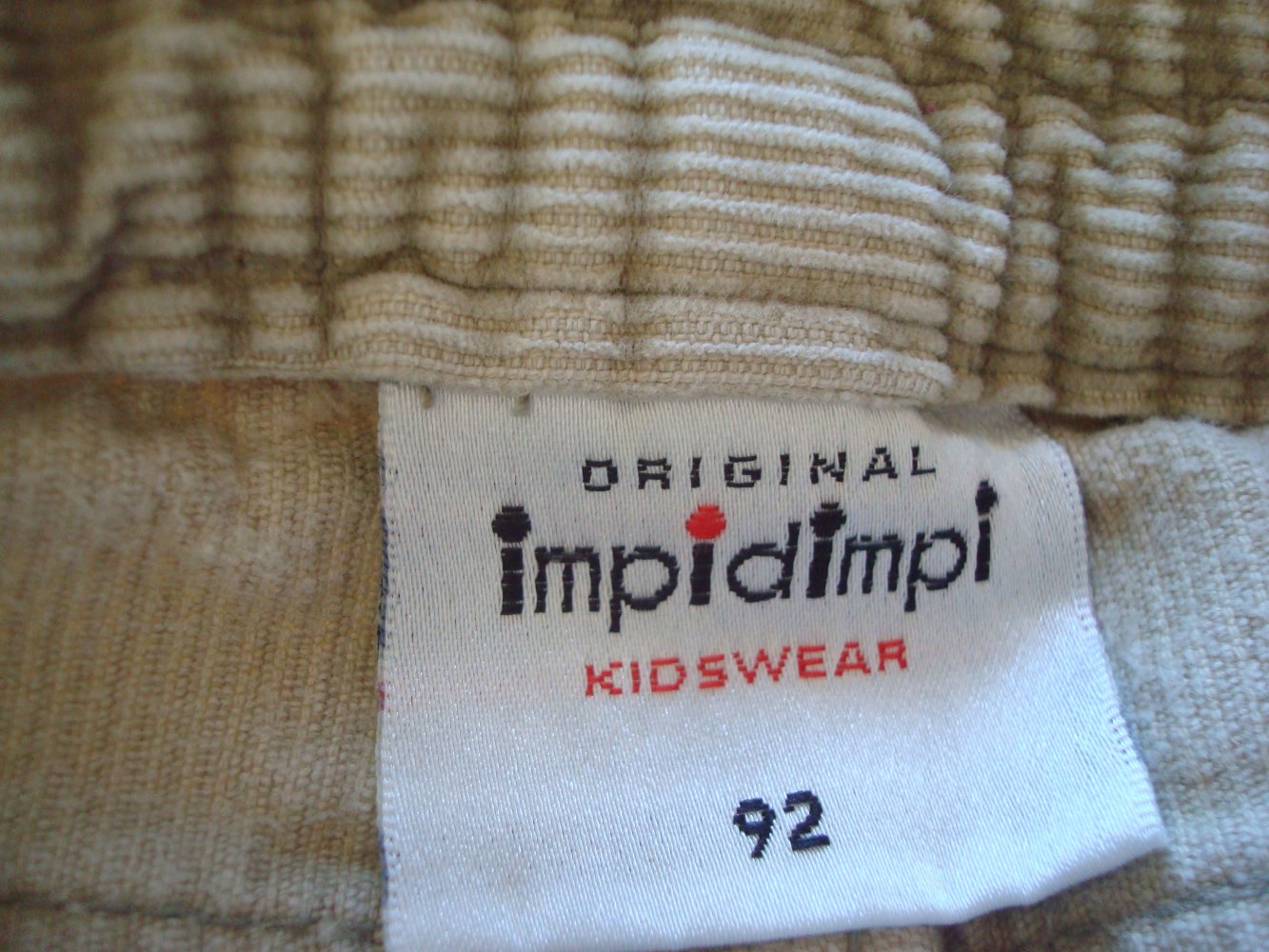 helle Cordhose für Jungen