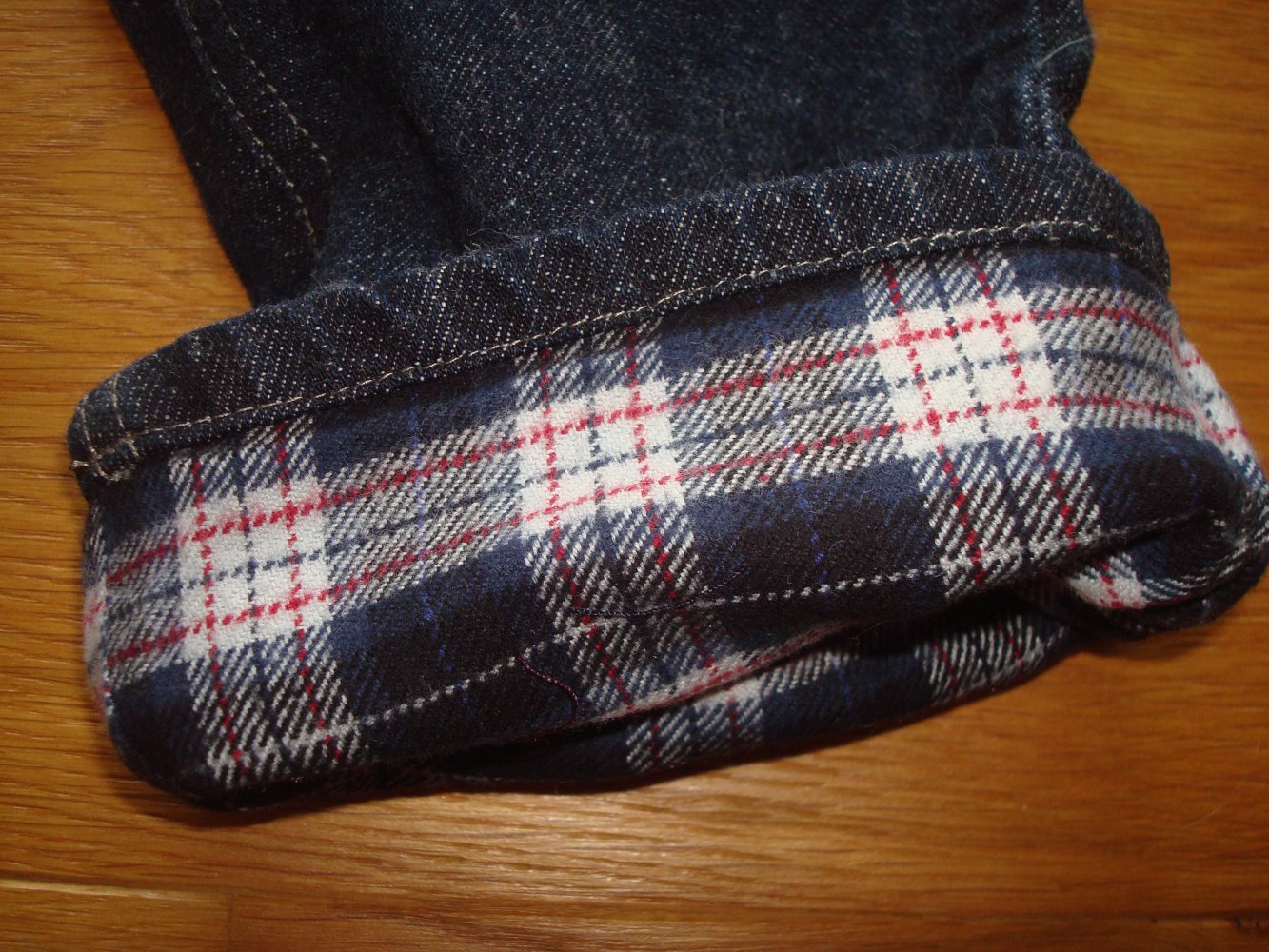 Hose, Jeans gefüttert mit verstellbarem Bund