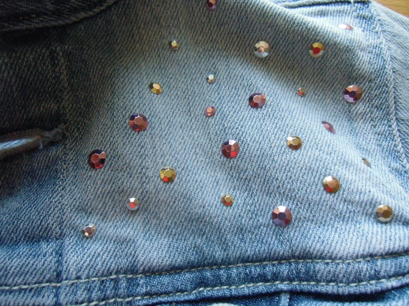Jacke, Jeansjacke mit Strass