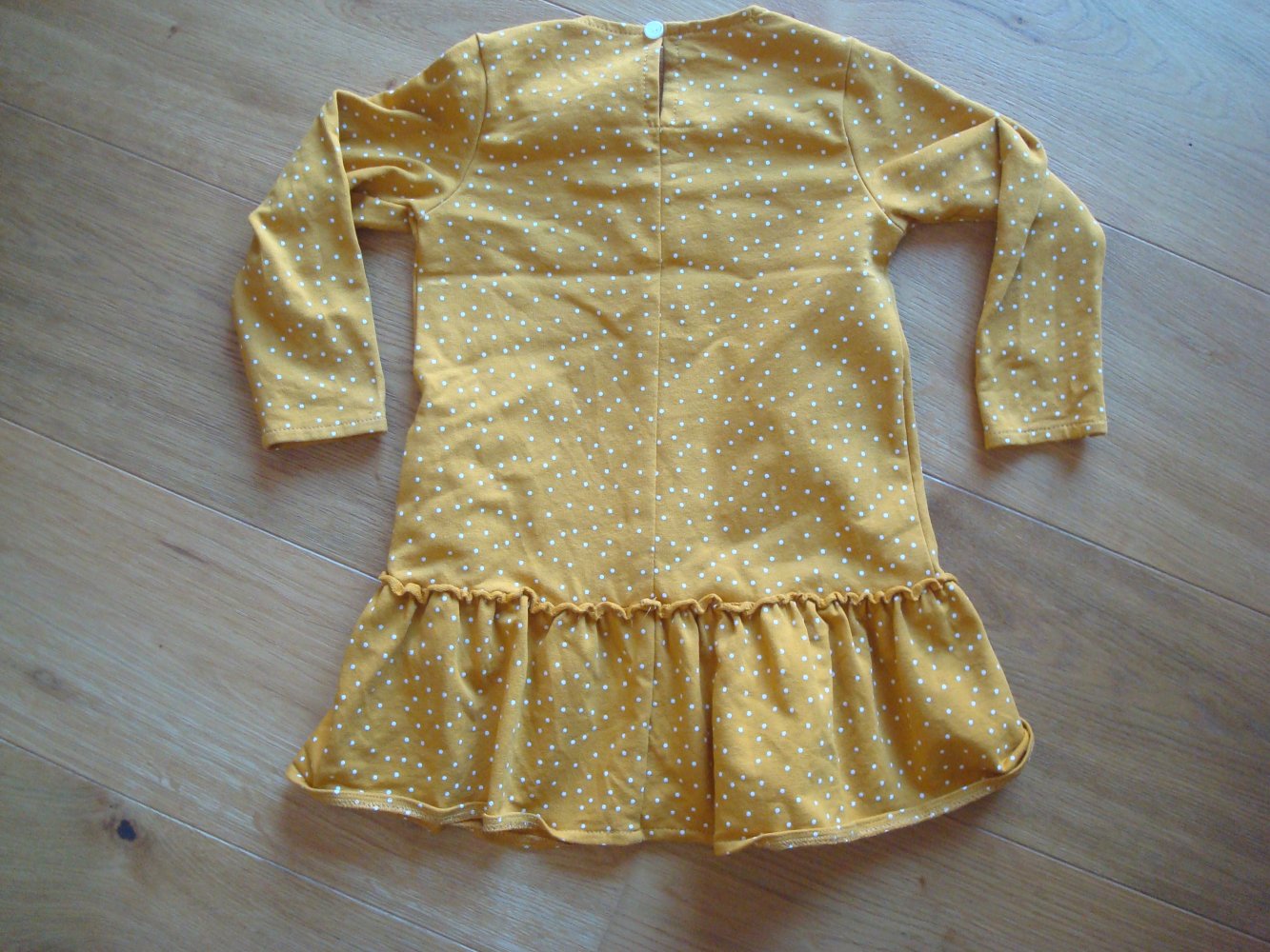 süßes Kleid, Langarmkleid mit Punkten