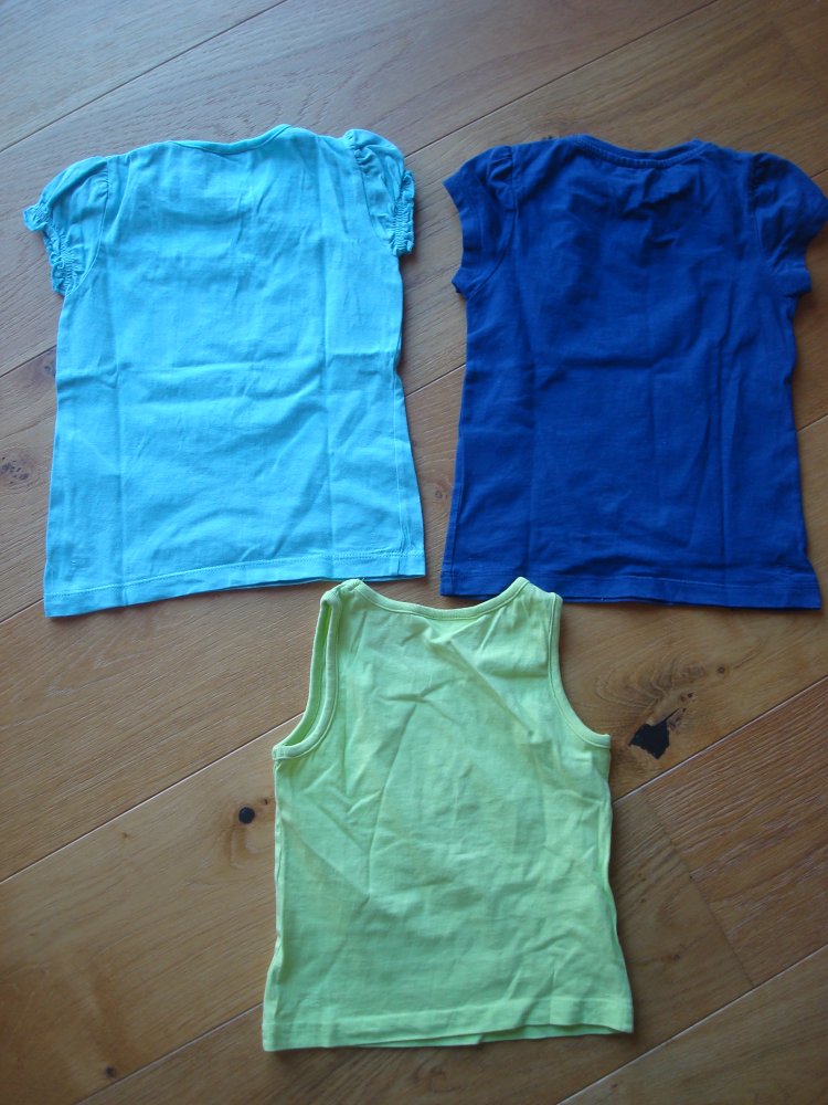 3 T-Shirts mit Glitzeraufdruck