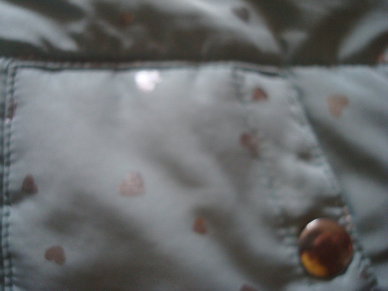 warme Weste von H&M mit Glitzerherzen