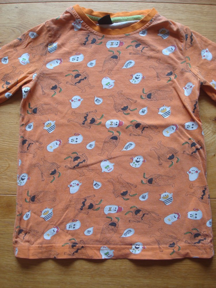 cooles Langarmshirt mit Geisteraufdruck