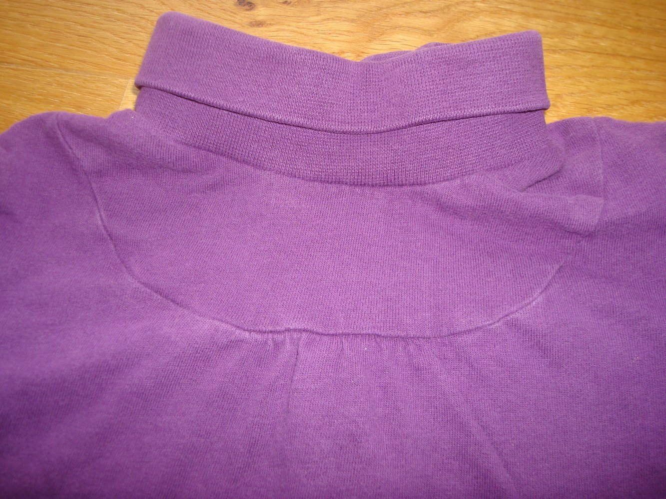 Langarmshirt, Shirt, Rollkragenshirt, Rollkragen in Lila Gr. 80/86