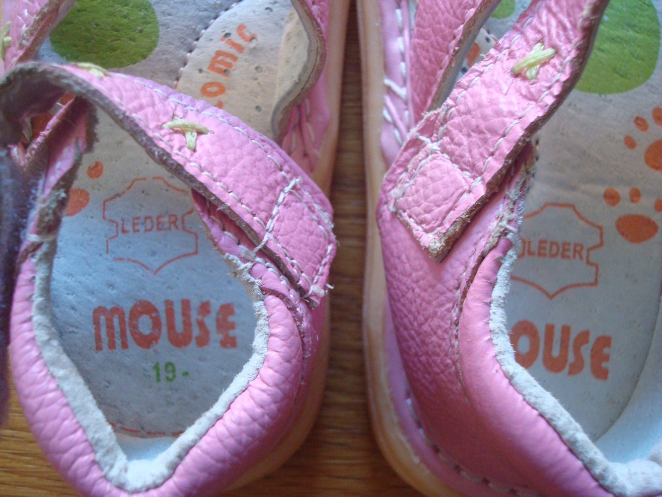 süße Sandalen, Lauflernschuhe in Rosa Gr. 19