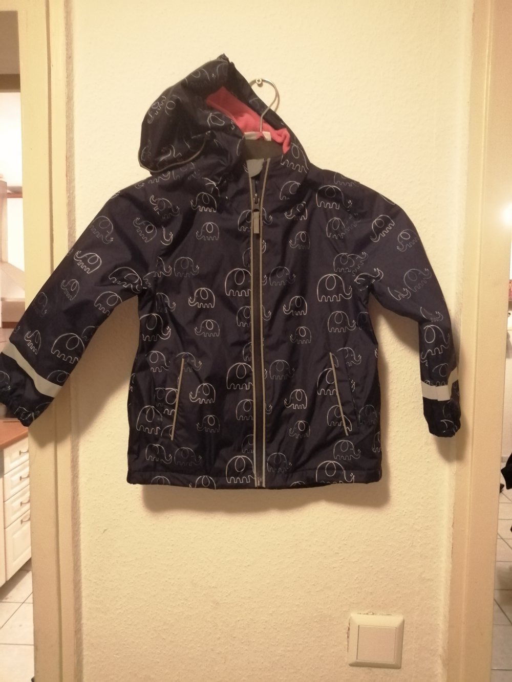 Mädchen Regenjacke mit Elefanten Gr 110