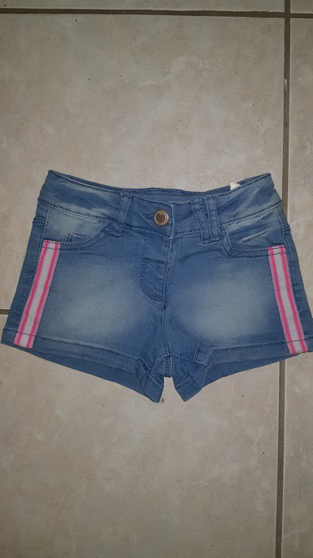 Mädchen Jeansshorts Gr 98 Bund Verstellbar