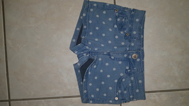 Mädchen Jeansshorts Gr 98 Bund Verstellbar