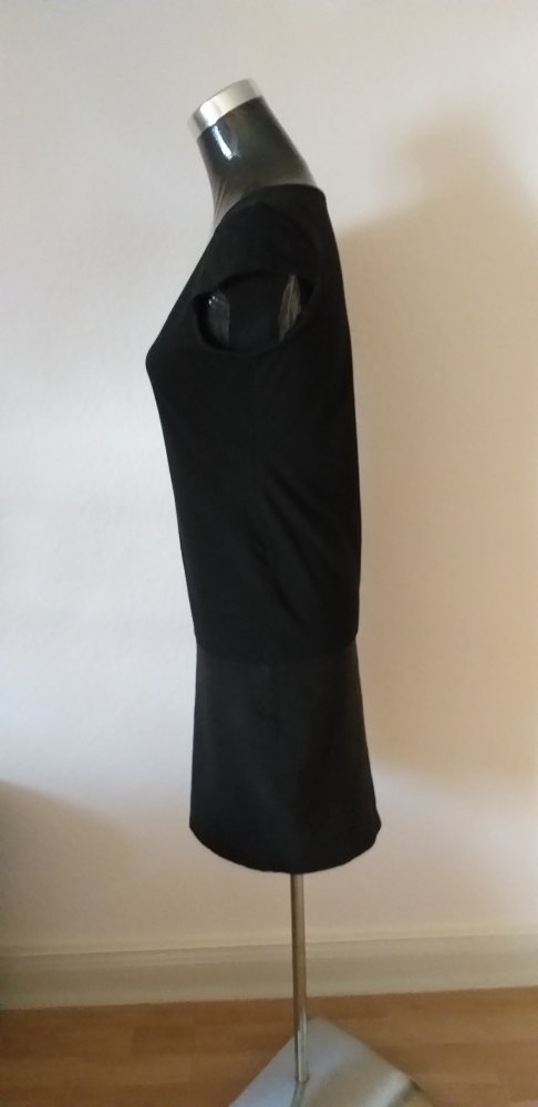 schwarzes knielanges stretch Kleid Gr. S 38