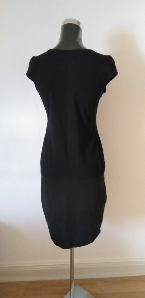 schwarzes knielanges stretch Kleid Gr. S 38