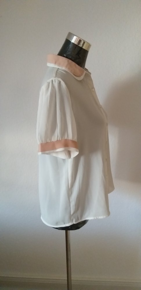Primark Bluse mit Bübchenkragen Gr. M 40