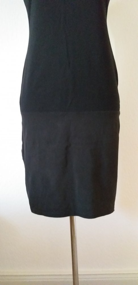 schwarzes knielanges stretch Kleid Gr. S 38