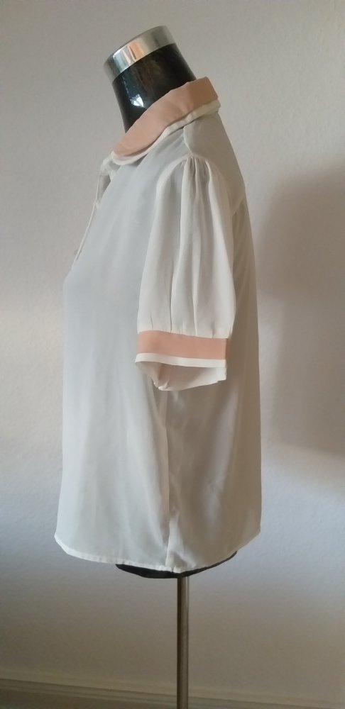 Primark Bluse mit Bübchenkragen Gr. M 40