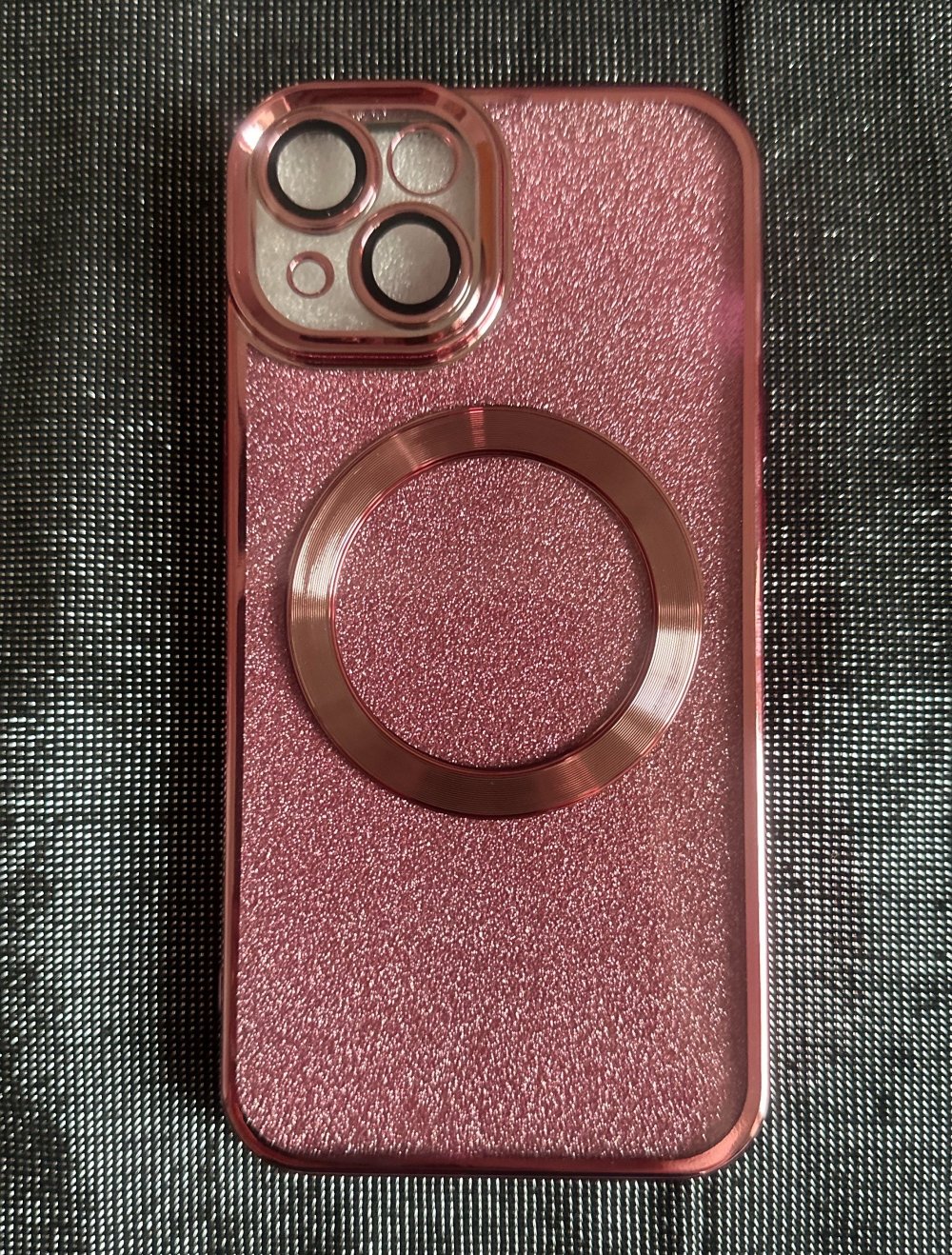 iPhone 14 Handyhülle pink/rosa Glitzer Neu
