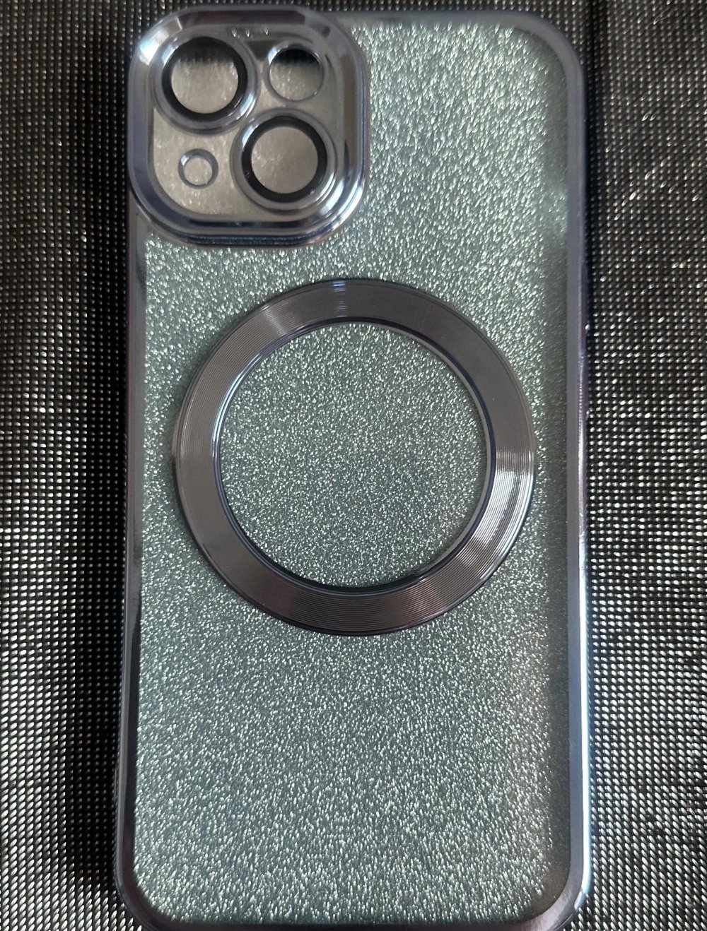 iPhone 14 Handyhülle hellblau Glitzer Neu