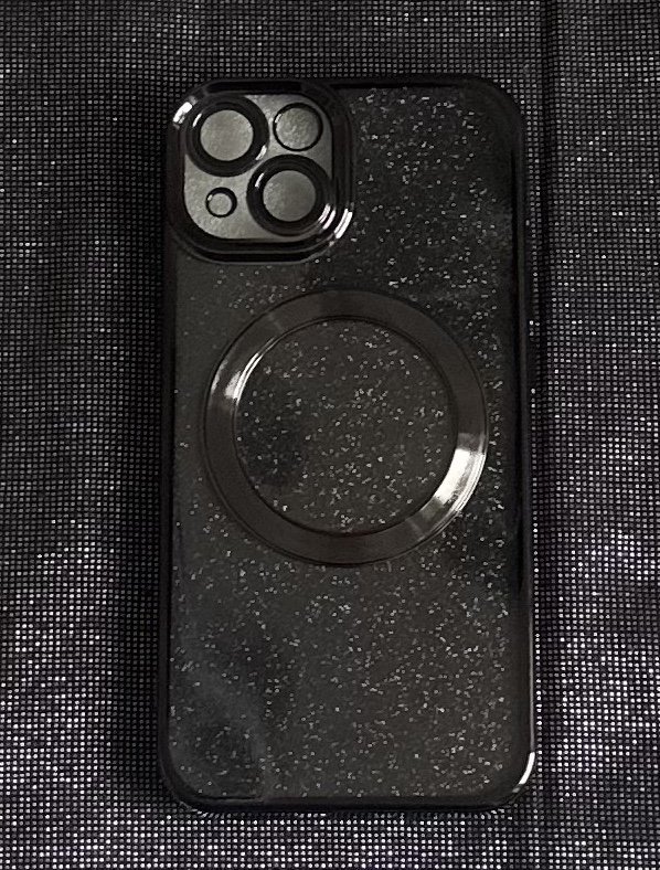 iPhone 14 Handyhülle schwarz Glitzer Neu