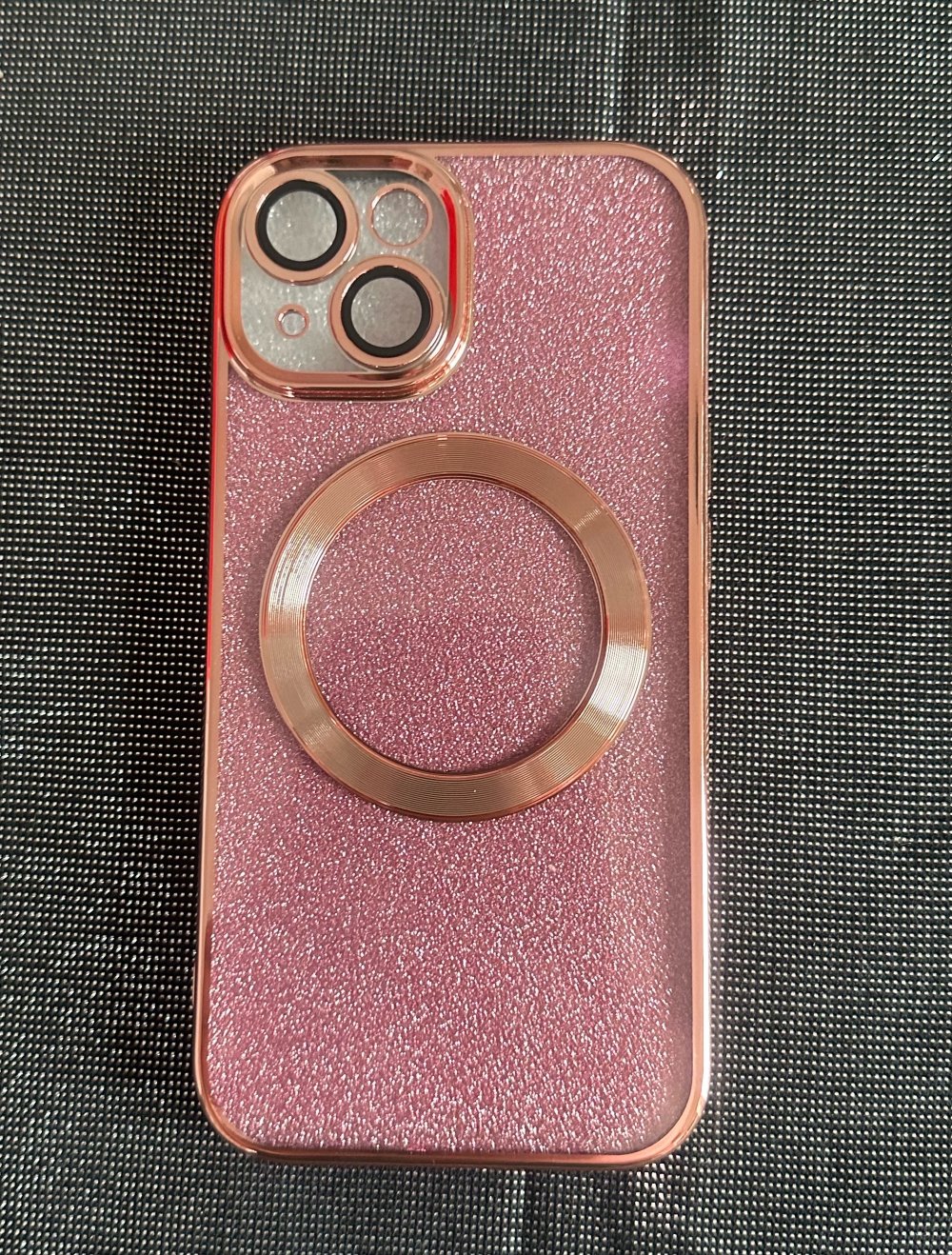 iPhone 15 Handyhülle pink/rosa Glitzer Neu
