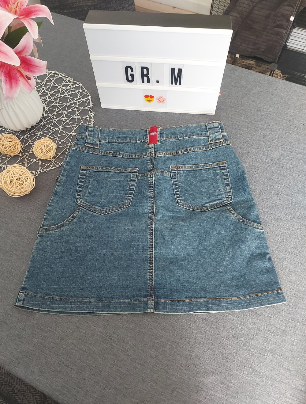 Jeans Minirock Gr. M
