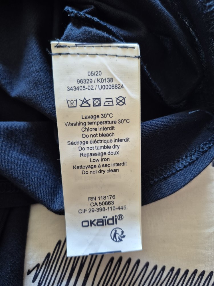 Okaidi: Langarmshirt mit Paillettenschrift Gr. 152