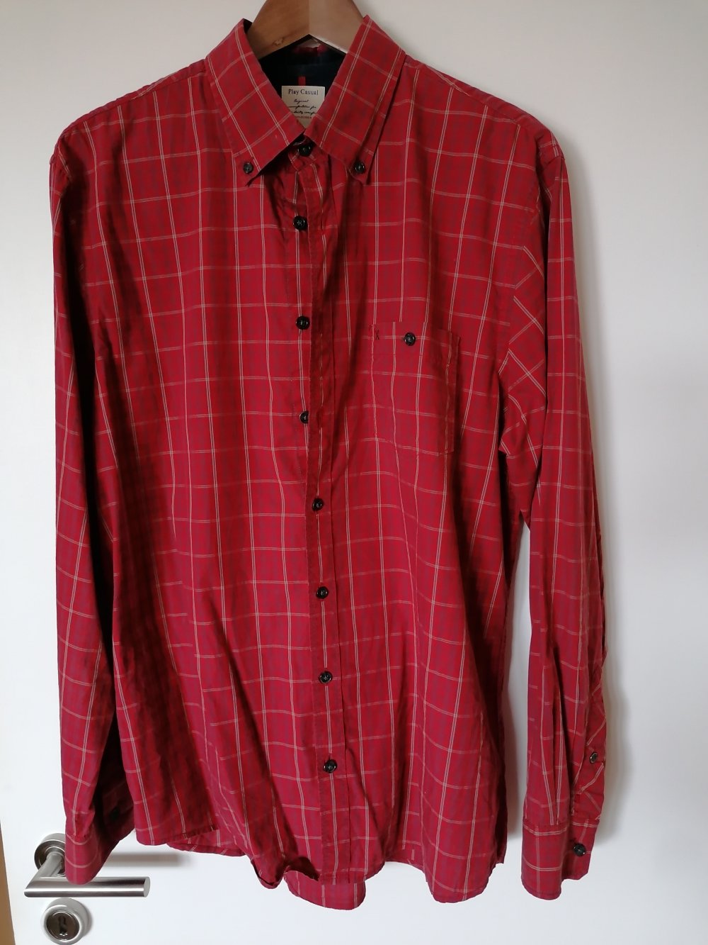 Brax: rot kariertes Freizeithemd Gr. L