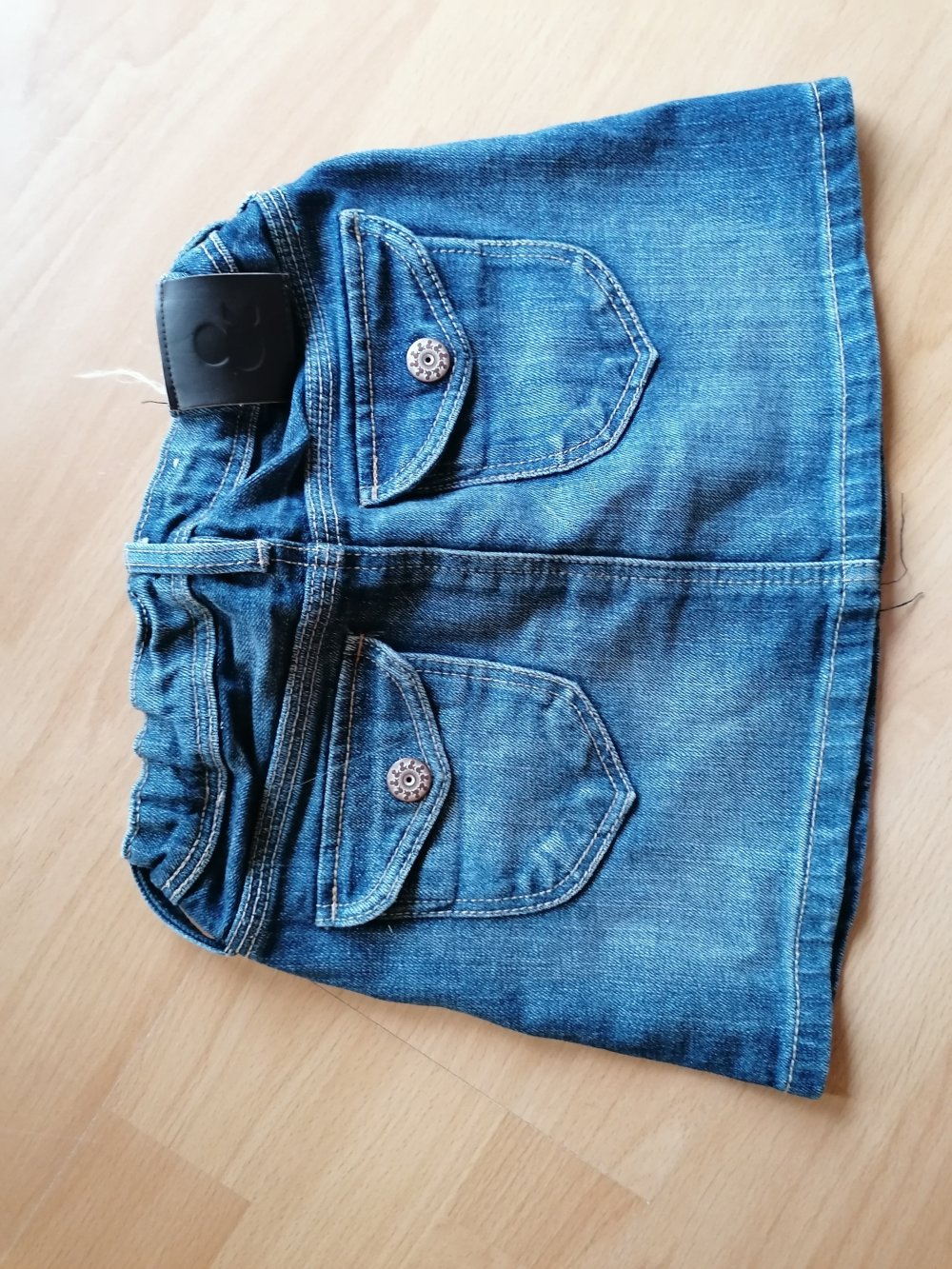 Schlichter Jeansrock Gr. 116