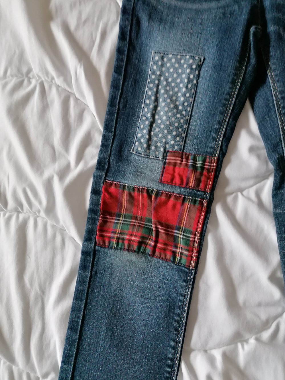 Esprit: tolle Jeans mit Patchwork-Details Gr. 122