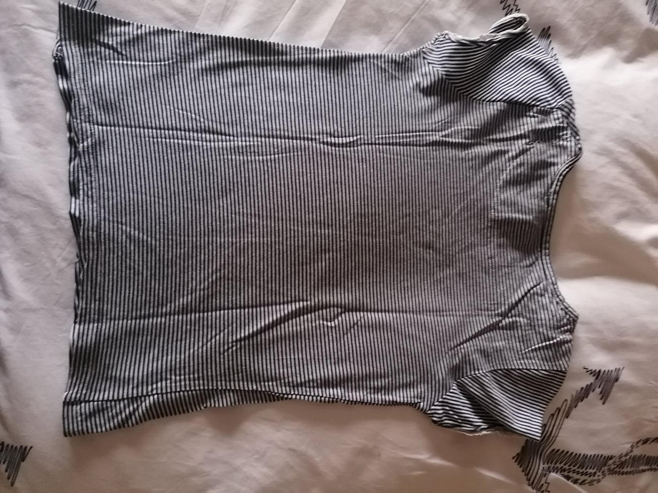 L. O. G. G: Gestreiftes Shirt mit Aufschrift Gr. 134/140