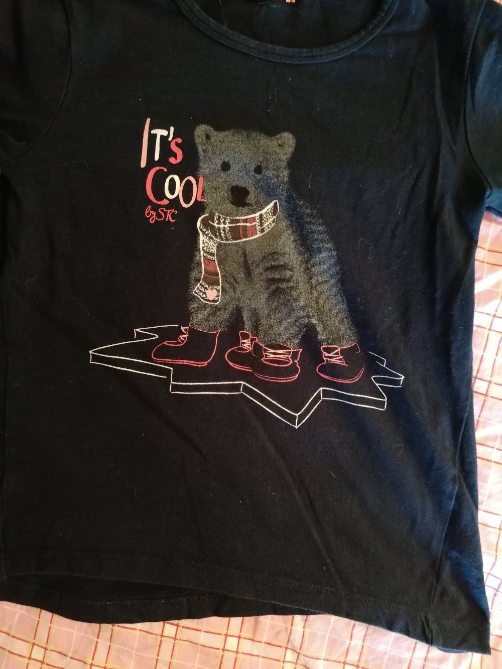 Staccato: Langarmshirt mit Bärenprint Gr. 128