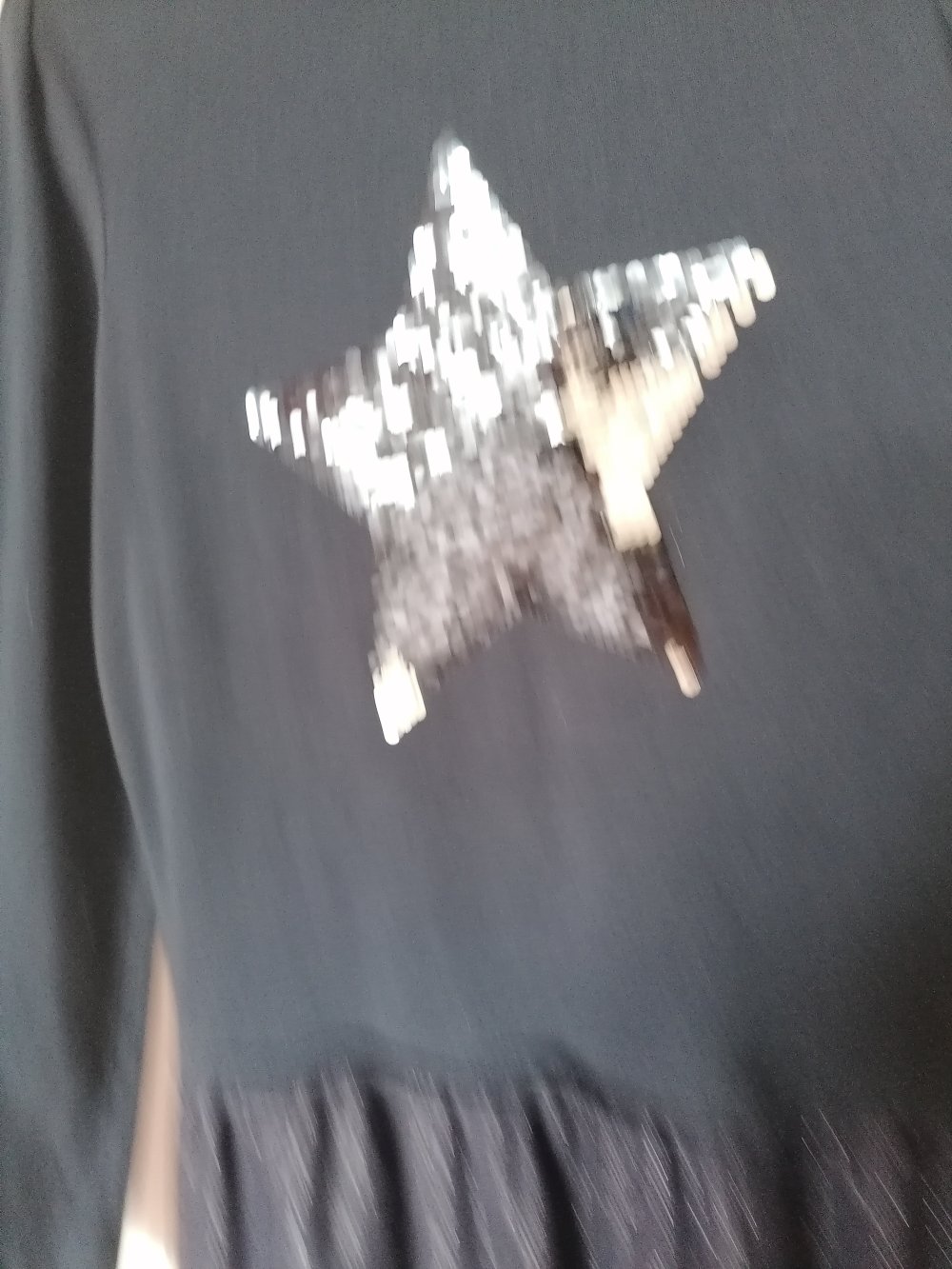 Jako-o: Dunkelblaues Kleid mit Tüllrock und Wendepaillettenstern Gr. 128/134