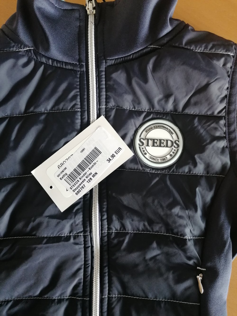 Steeds: dunkelblaue Reitweste Gr. 128