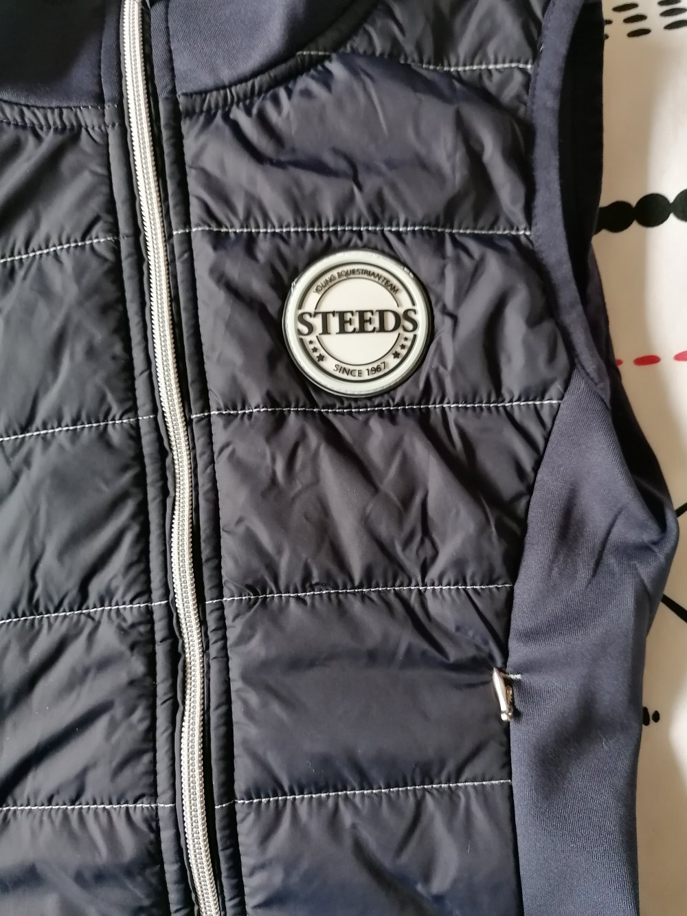 Steeds: dunkelblaue Reitweste Gr. 128