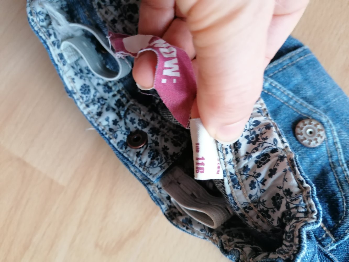 Schlichter Jeansrock Gr. 116