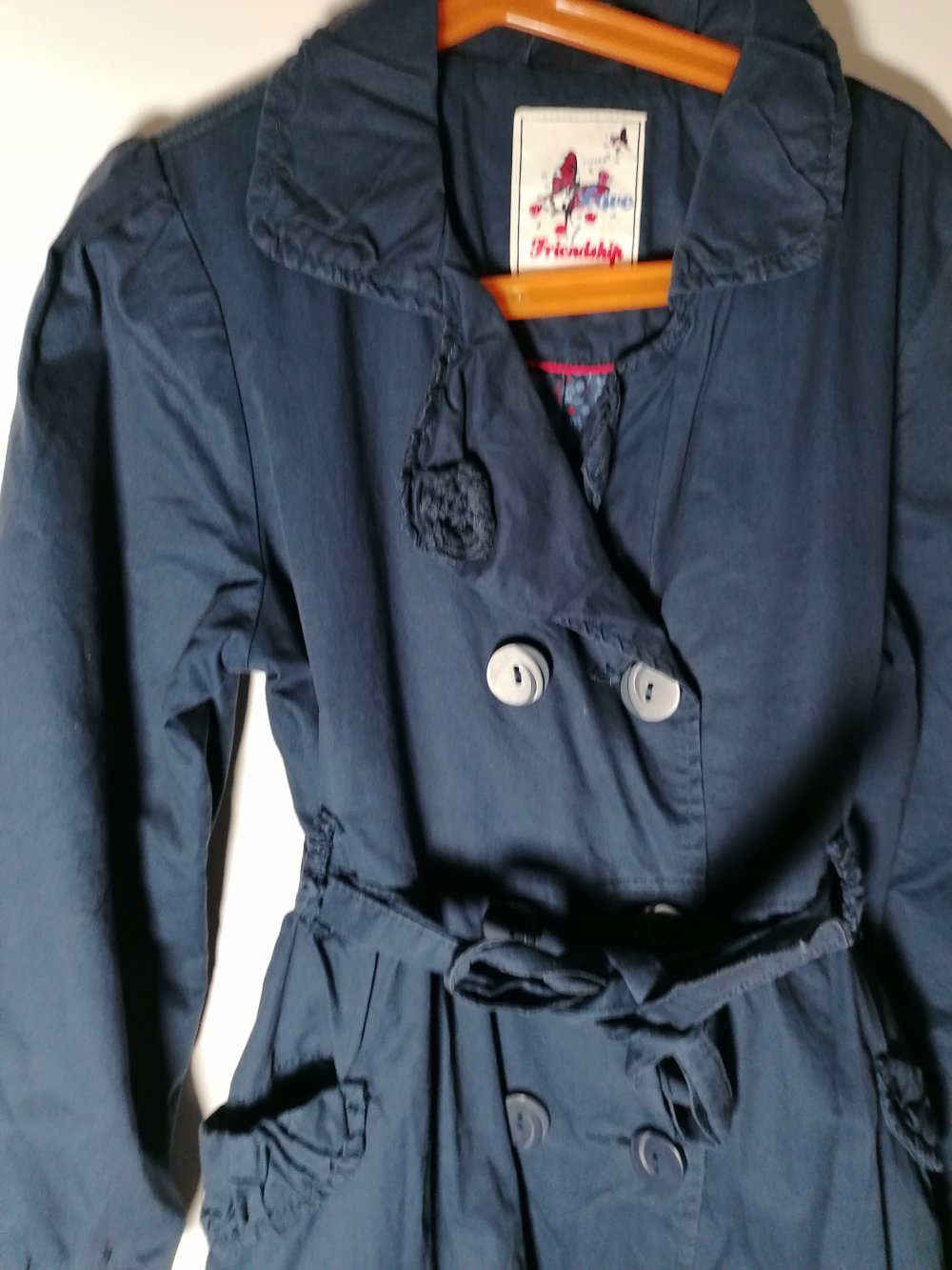 Dunnes: dunkelblauer leichter Mantel Gr. 134