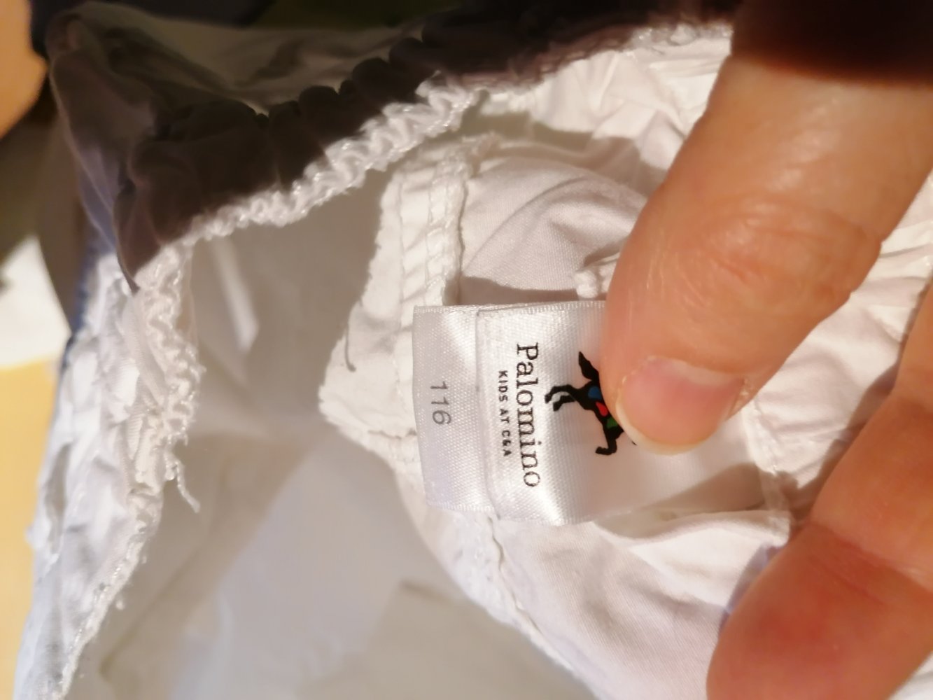 Palomino: weiße Dreiviertelhose Gr. 116