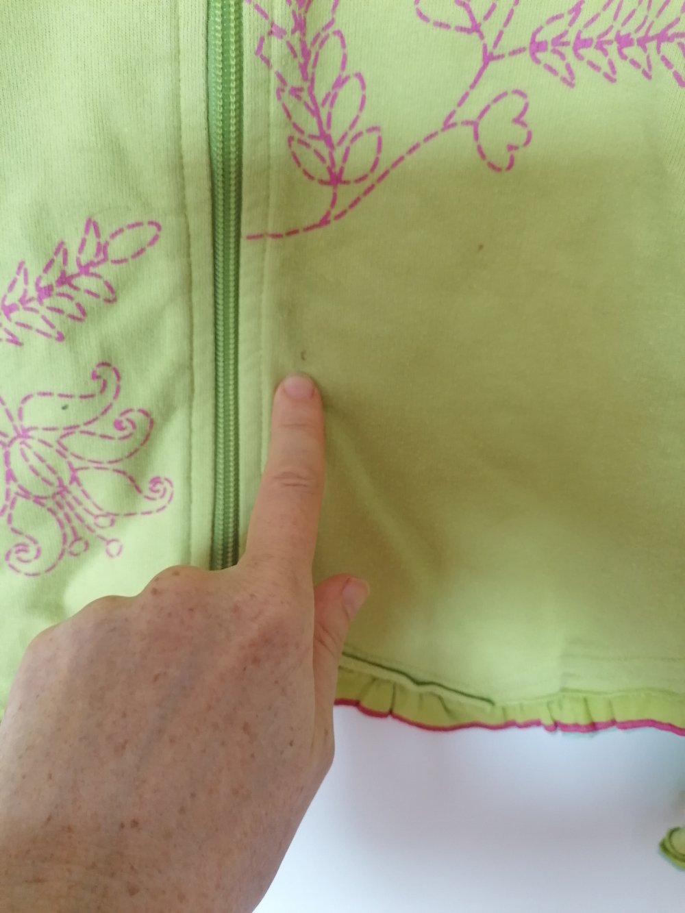 Cakewalk: hellgrüne Sweatjacke mit tollen Details Gr. 140